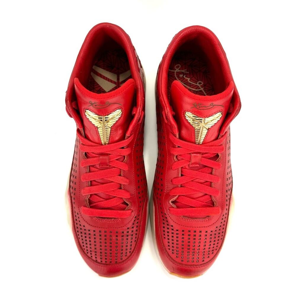 Nike Kobe X 10 Mid EXT 2015 Basketball Shoes Men Sz 13 University Red 802366-600 - Picture 14 of 16